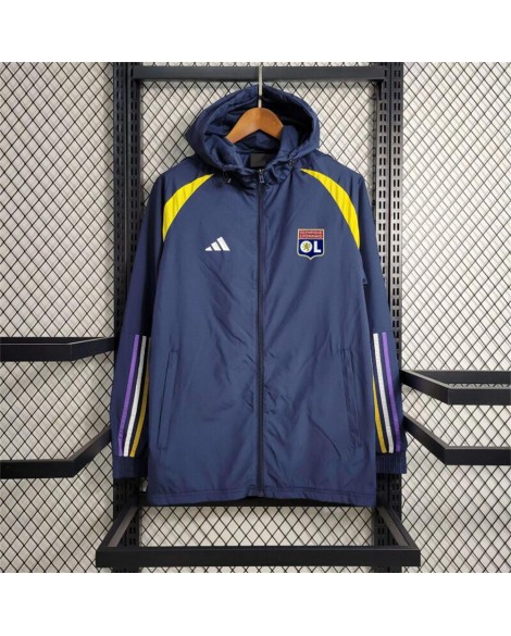 Veste coupe-vent Lyon 2025/26 - Bleu