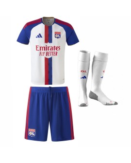 Ensemble de maillots domicile de l'Olympique Lyonnais pour la saison olympique 2026/27 - Maillot, Short et Chaussettes