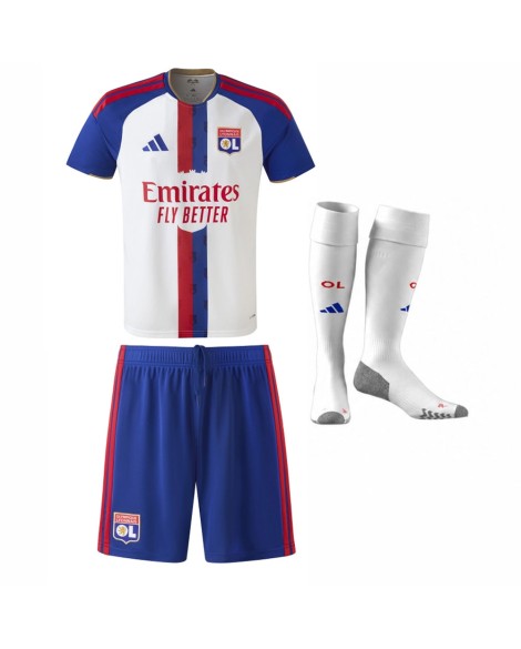 Ensemble de maillots domicile de l'Olympique Lyonnais pour la saison olympique 2026/27 - Maillot, Short et Chaussettes Ensemble de maillots domicile de l'Olympique Lyonnais pour la saison olympique 2026/27 - Maillot, Short et Chaussettes