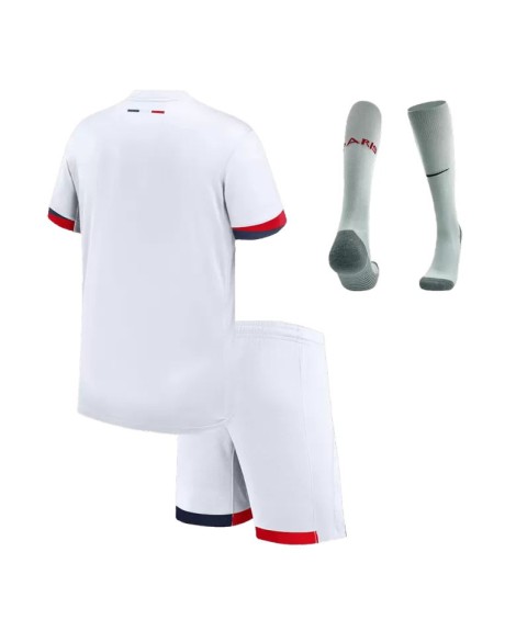 Maillot Extérieur PSG 2025-26 Pour Enfants (Maillot + Short + Chaussettes)