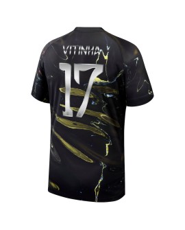 Maillot PSG Jordan Night Edition Stadium 2025-26 avec marquage Coupe, Vitinha 17