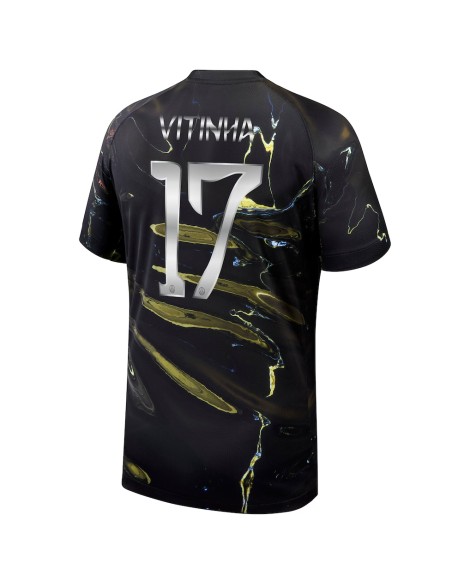Maillot PSG Jordan Night Edition Stadium 2025-26 avec marquage Coupe, Vitinha 17
