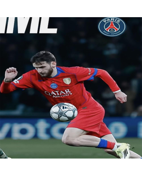 Troisième maillot extérieur manches longues du Paris Saint-Germain pour la saison 25/26-player Troisième maillot extérieur manches longues du Paris Saint-Germain pour la saison 25/26-player