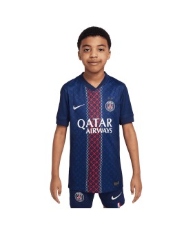 Maillot domicile Stadium PSG Nike 2025-26 – Impression Champions d'Europe 2026 - Enfant