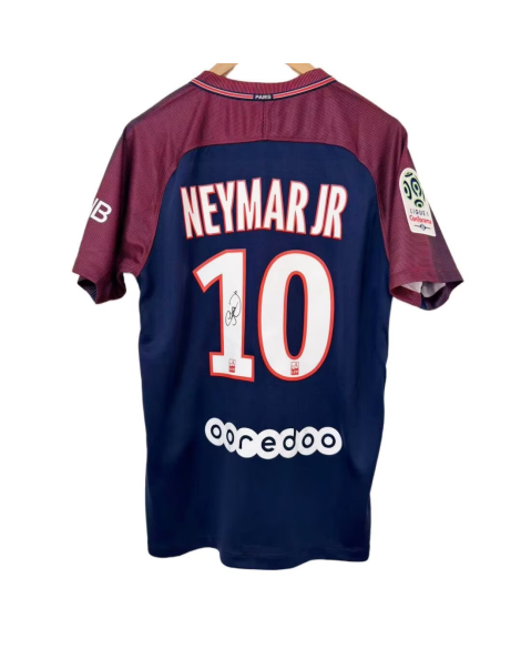 Maillot PSG 17‑18 Neymar signature imprimée avec patchs Maillot PSG 17‑18 Neymar signature imprimée avec patchs