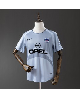 Maillot de football rétro PSG extérieur 2000/01 - Gris