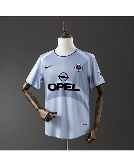Maillot de football rétro PSG extérieur 2000/01 - Gris