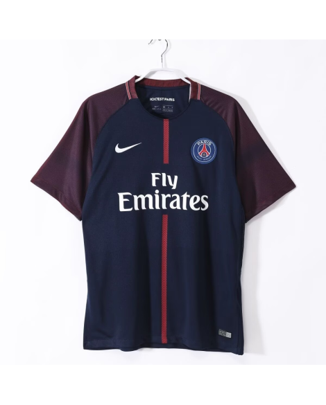 Maillot PSG 17‑18 Neymar signature imprimée avec patchs Maillot PSG 17‑18 Neymar signature imprimée avec patchs