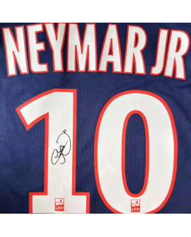 Maillot PSG 17‑18 Neymar signature imprimée avec patchs
