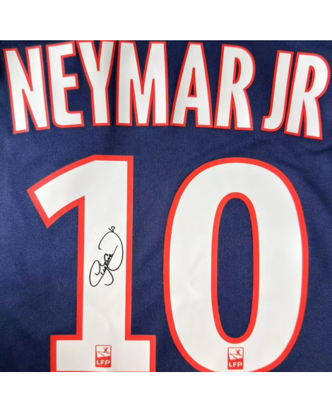 Maillot PSG 17‑18 Neymar signature imprimée avec patchs Maillot PSG 17‑18 Neymar signature imprimée avec patchs