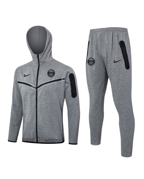 2425PSG Veste d'entraînement à capuche - Gris 2425PSG Veste d'entraînement à capuche - Gris