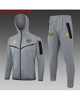 2425PSG Veste d'entraînement à capuche - Gris 2425PSG Veste d'entraînement à capuche - Gris