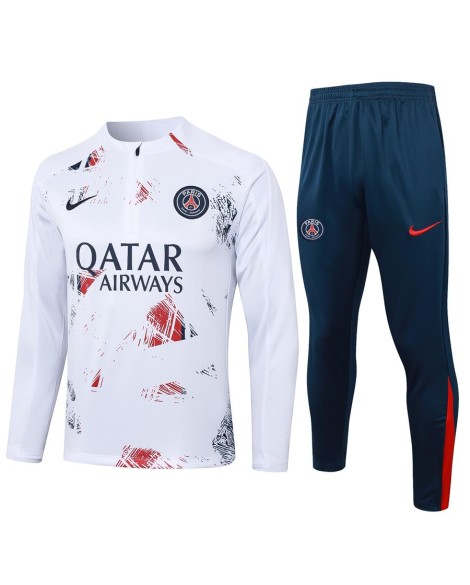 Uniforme d'entraînement 2425PSG-jet d'encre blanc