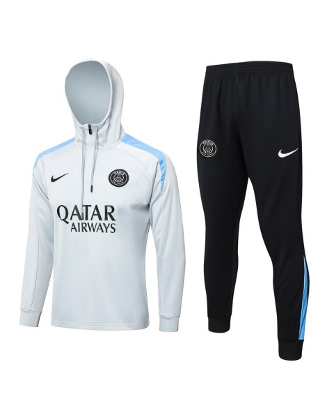 Maillot d'entraînement à capuche 2425PSG - Gris clair