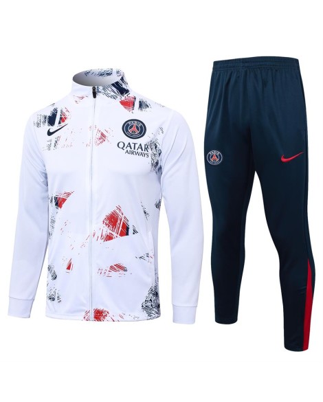 Veste d'entraînement 2425PSG, jet d'encre blanc