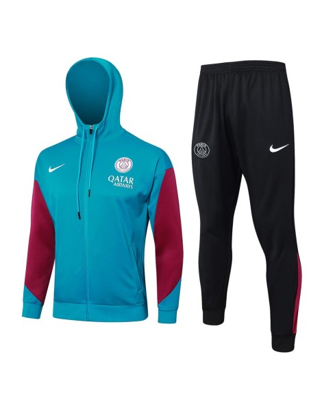 Veste d'entraînement à capuche 2425PSG, vert foncé