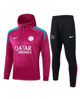 Maillot d'entraînement à capuche 2425PSG - Rouge foncé