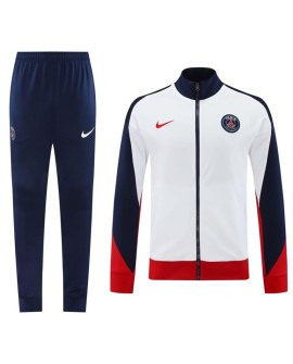 Ensemble veste d'entraînement PSG (veste + pantalon) blanc 2024/25