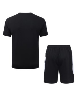 Paris Saint-Germain Tenue d'entraînement noire à manches courtes saison 26/27 (haut + short)