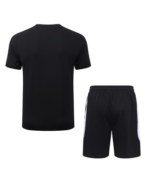Paris Saint-Germain Tenue d'entraînement noire à manches courtes saison 26/27 (haut + short)