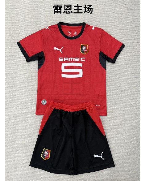 Maillot domicile de Rennes 2026/27（Maillot + Short） - Enfant