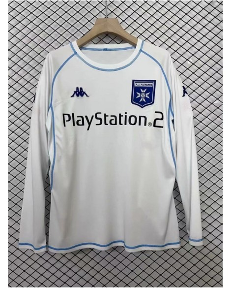 Maillot rétro manches longues domicile d'Auxerre 2003/04