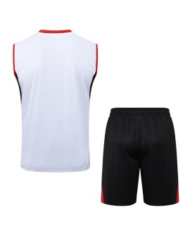 Ensemble gilet sans manches blanc Arsenal 2526 (haut + short)