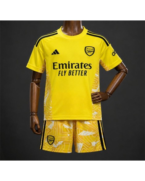 Maillot de gardien de but jaune d'Arsenal 2026/27 (maillot + short)- Enfant