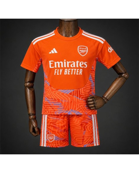 Maillot de gardien de but orange d'Arsenal 2026/27 (maillot + short) - Enfant