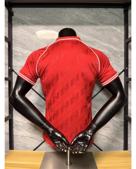 Maillot rouge rétro Arsenal 26-27 à trois feuilles - Player