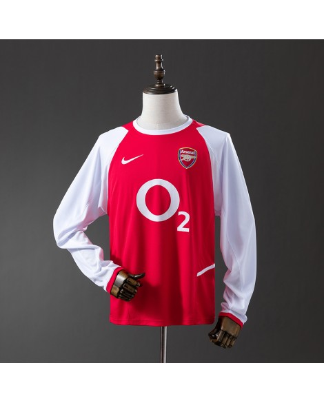 Maillot domicile rétro manches longues d'Arsenal 2004/05 Maillot domicile rétro manches longues d'Arsenal 2004/05