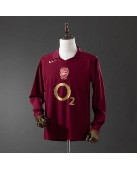 Maillot domicile rétro manches longues d'Arsenal 2005/06 Maillot domicile rétro manches longues d'Arsenal 2005/06