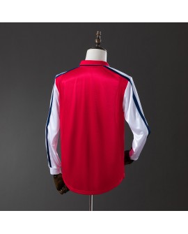 Maillot rétro domicile manches longues Arsenal 2001/02