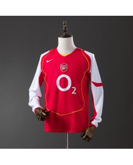 Maillot domicile rétro manches longues d'Arsenal 2004/05 Maillot domicile rétro manches longues d'Arsenal 2004/05