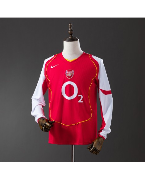 Maillot domicile rétro manches longues d'Arsenal 2004/05 Maillot domicile rétro manches longues d'Arsenal 2004/05