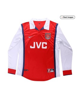 Arsenal Maillot Domicile Rétro 1998/99 Par - Manches Longues
