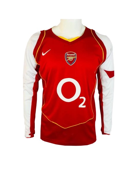 Maillot Arsenal 2004/05 Domicile Rétro - Manches Longues