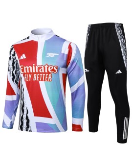 Tenue d'entraînement Arsenal 2425 - jet d'encre rouge, blanc et vert
