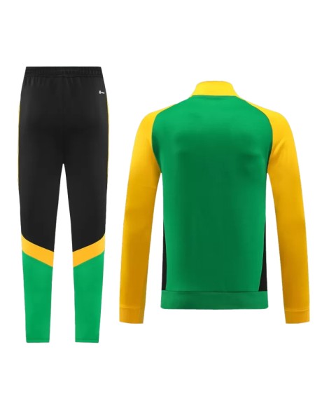 Tenue d'entraînement Arsenal 2024/25 - Vert et jaune (veste + pantalon)