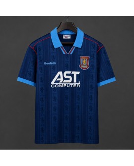 Maillot troisième rétro Aston Villa 1995/96, bleu marine, motif lion