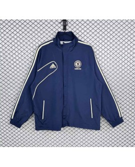 Trench Chelsea veste style rétro bleu royal