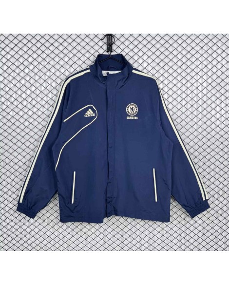 Trench Chelsea veste style rétro bleu royal