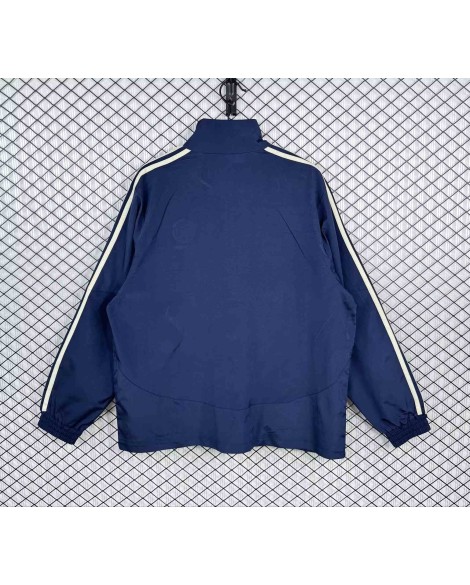 Trench Chelsea veste style rétro bleu royal