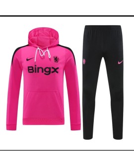 Maillot d'entraînement à capuche Chelsea 2425-rouge