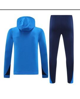 Maillot d'entraînement à capuche Chelsea 2425-Bleu lac