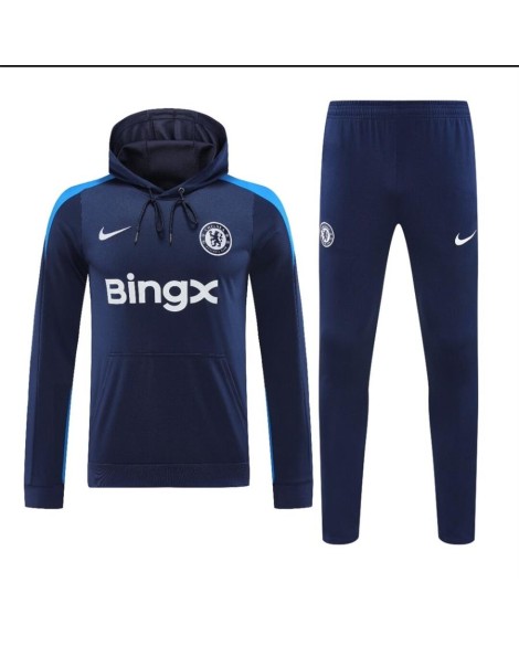 Maillot d'entraînement à capuche Chelsea 2425-bleu royal