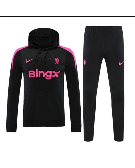 Maillot d'entraînement à capuche Chelsea 2425-noir
