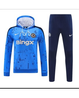 Maillot d'entraînement à capuche Chelsea 2425-couleur bleu