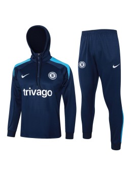 Maillot d'entraînement à capuche Chelsea 2425-bleu royal