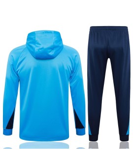 Maillot d'entraînement à capuche Chelsea 2425-Bleu lac